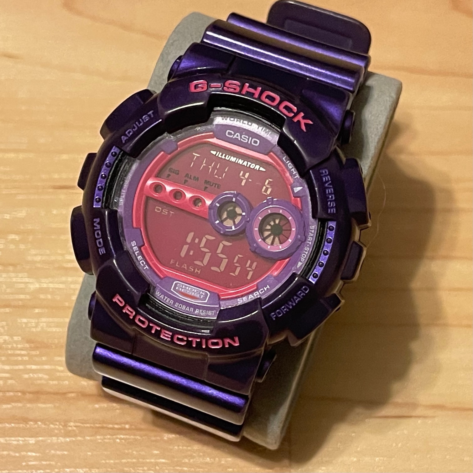 WTS] Casio G-Shock GD-100SC-6 Crazy Colors Purple Digital Watch