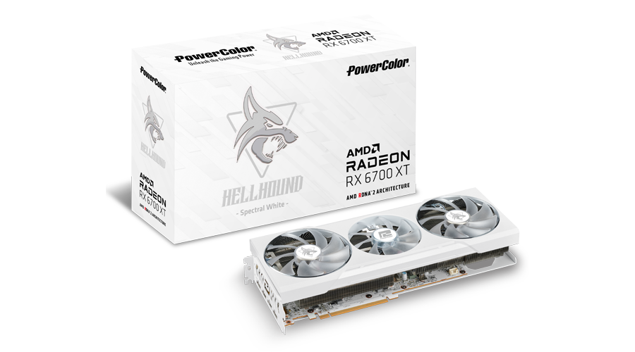 PowerColor Goes All-White With Its Radeon RX 6700 XT Hellbound