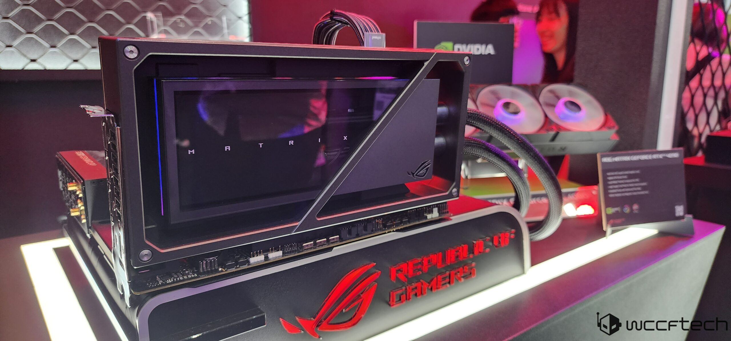 ASUS ROG Matrix GeForce RTX 4090 Graphics Card Close-Up: Next-Gen