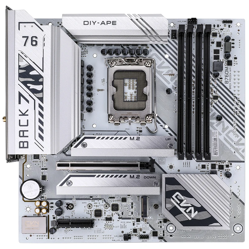 Colorful Intros CVN B760M Frozen Motherboard With Hidden Power