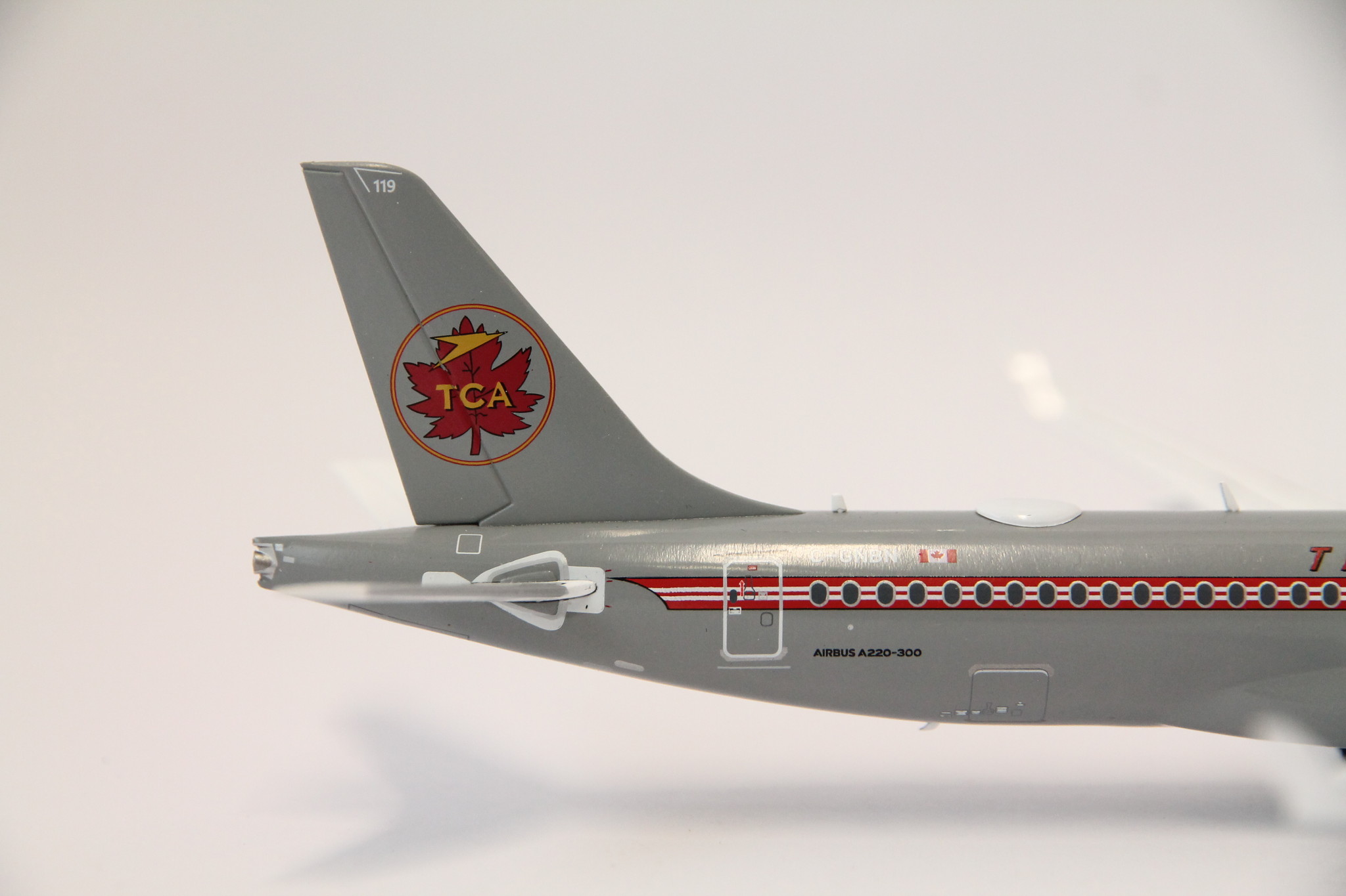 1:200 Air Canada Trans-Canada Retro A220-300 C-GNBN Gemini200