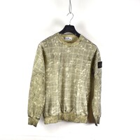 Stone Island dust colour with ghillie laser camo crew neck