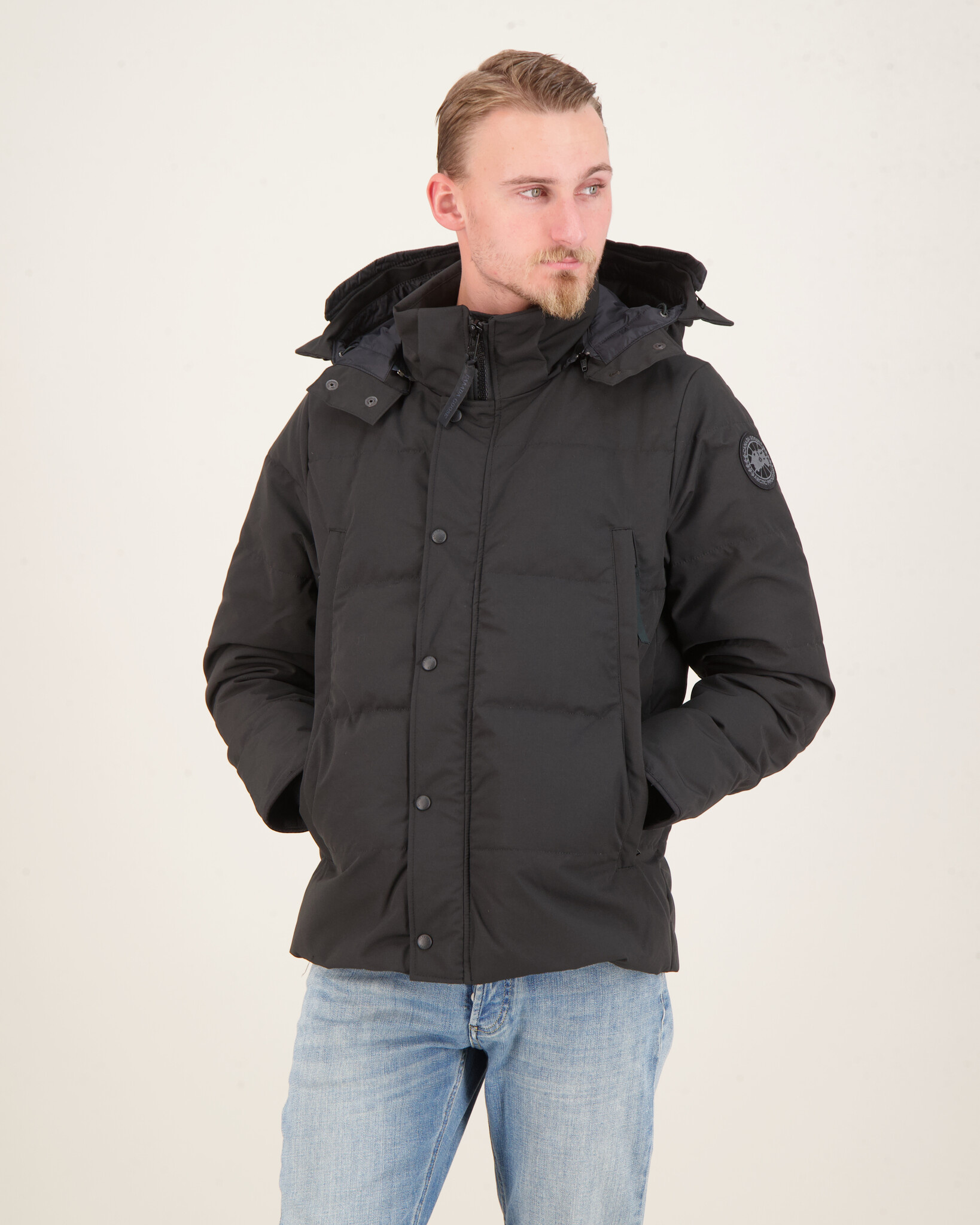 Canada Goose Wyndham Black Label Parka Zwart - Beachim