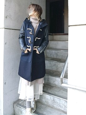 UNDERCOVERのダッフルコートを使った人気ファッションコーディネート