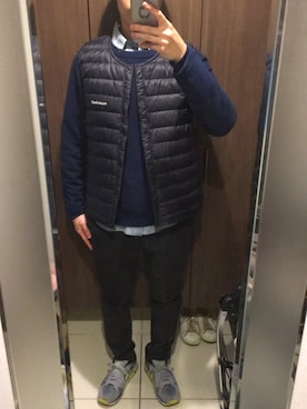 MONT-BELL / モンベル : スペリオダウンラウンド ネックベスト #を使っ