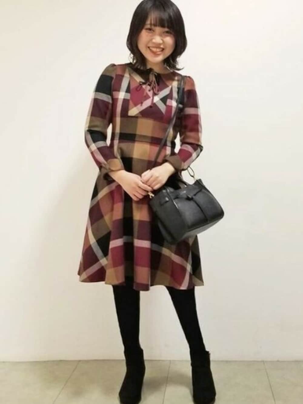 バーバリー ブルーレーベル チェック ワンピース 38 バーバリー ブルー