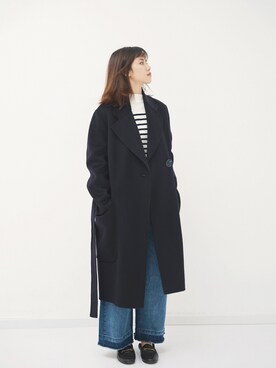 Acne Studiosのダッフルコートを使った人気ファッションコーディネート