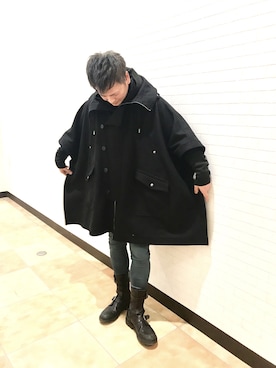 DIESEL BLACK GOLDのポンチョを使った人気ファッションコーディネート