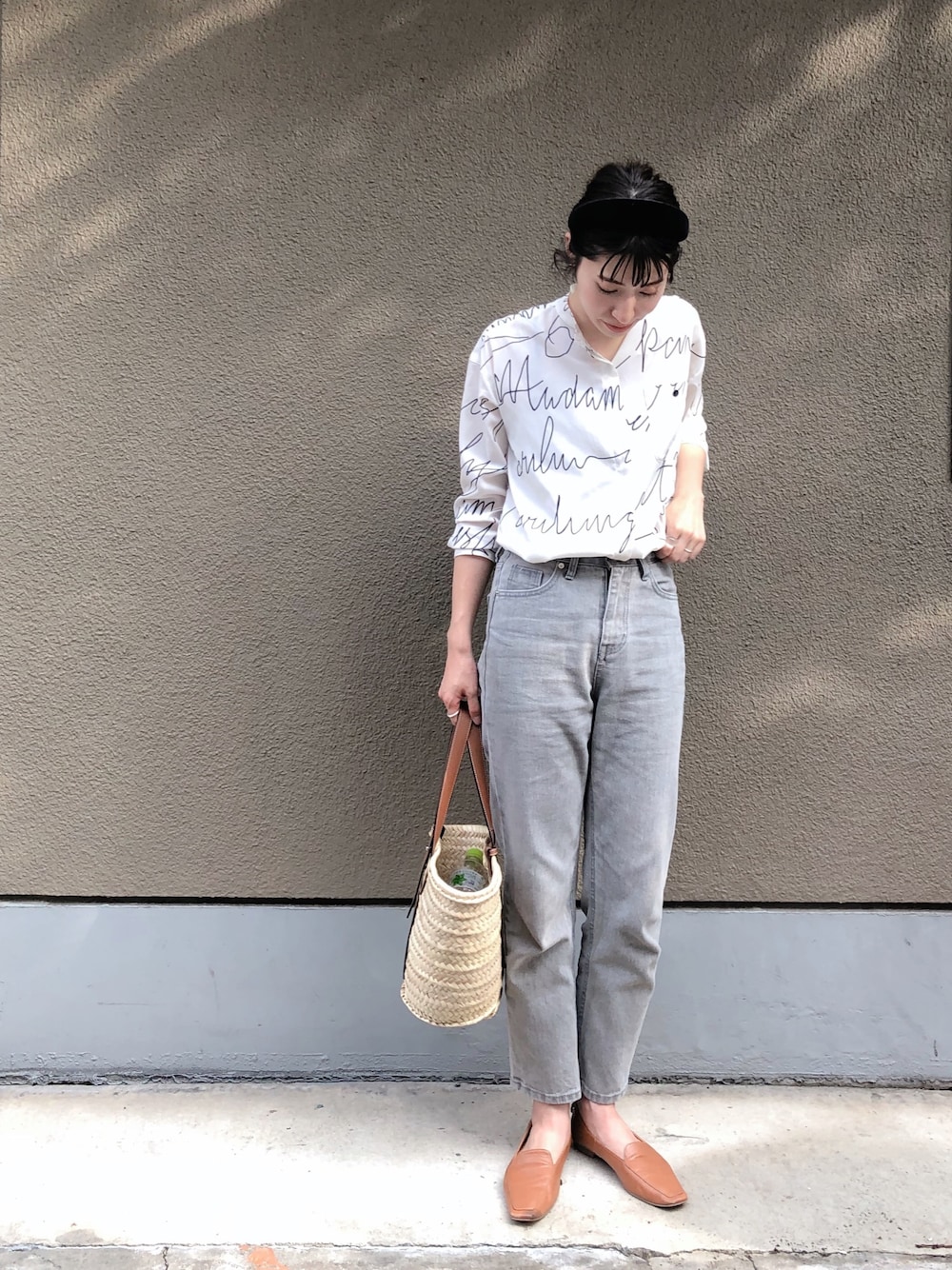 VERMEIL par iena（ヴェルメイユパーイエナ）の「線描きプリントバンド