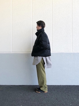 ビッグシルエット ボリュームダウン ジャケットを使ったメンズ人気