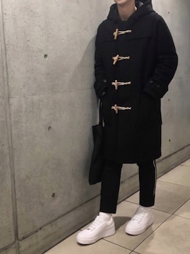 BALENCIAGAのダッフルコートを使ったメンズ人気ファッション