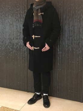 BALENCIAGAのダッフルコートを使ったメンズ人気ファッション