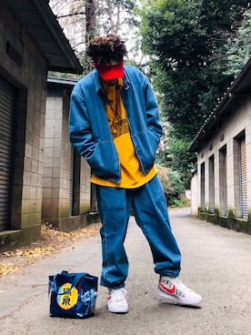 CROSS COLOURSのサンバイザーを使った人気ファッションコーディネート