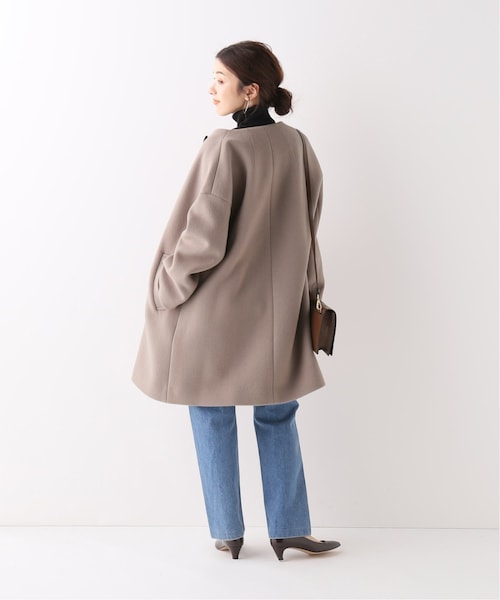 IENA（イエナ）の「ボトルネックトラペーズコート◇（）」 - WEAR
