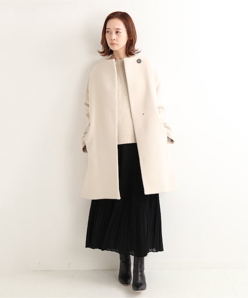 IENA（イエナ）の「ボトルネックトラペーズコート◇（）」 - WEAR