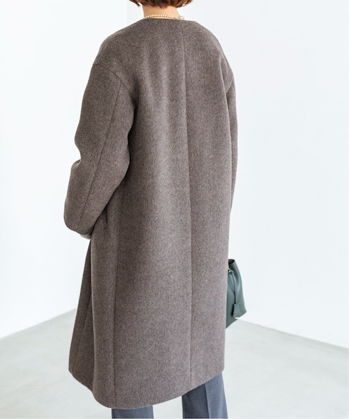 IENA（イエナ）の「ラムウールノーカラーロングコート◇（）」 - WEAR