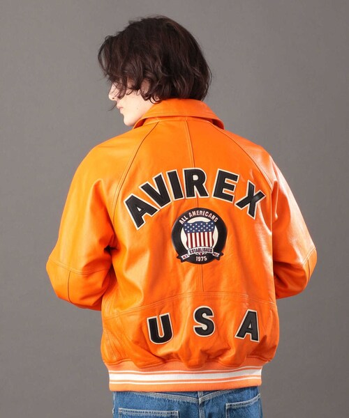 AVIREX（アヴィレックス）の「LIGHT SIGNATURE VARSITY JACKET