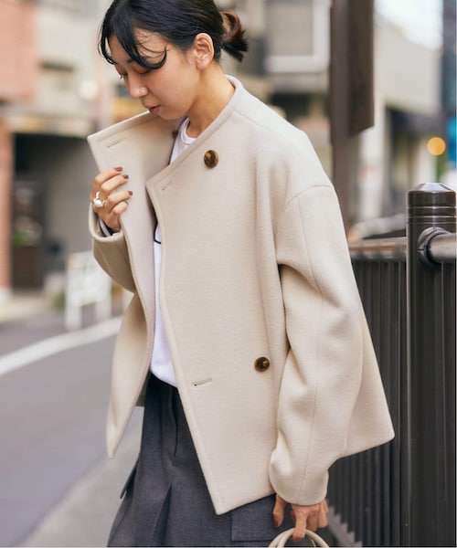 IENA（イエナ）の「《予約》スタンドカラーショートコート（）」 - WEAR