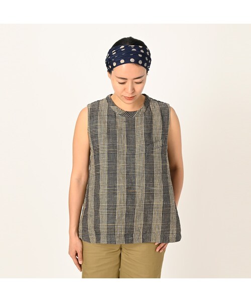 45Rコットンリネンゴマチノのノースリーブトップ 45rpm 美品 45R