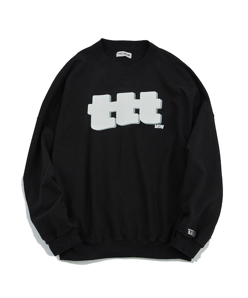 TTT MSW（ティー）の「TTT logo print sweat（Tシャツ/カットソー