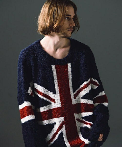 CAMBIO（カンビオ）の「GG16WT-KNT03-Union jack knit ユニオン