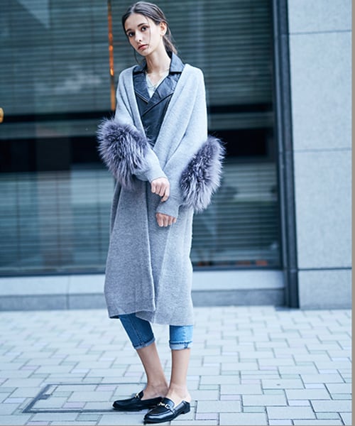 UN3D.（アンスリード）の「【12/15入荷!】スリーブファーニット