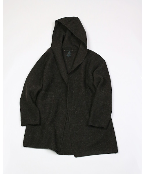 45R（フォーティファイブアール）の「ウールアルパカ縮絨フードコート