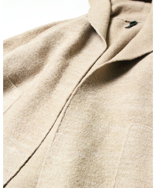 45R（フォーティファイブアール）の「ウールアルパカ縮絨フードコート