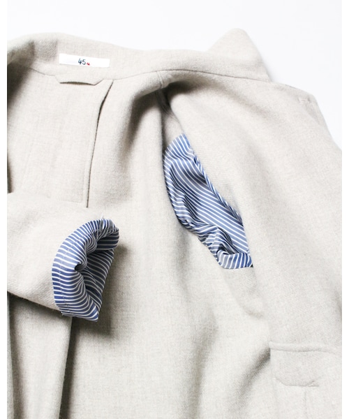 45R（フォーティファイブアール）の「メリノ二重織コート（）」 - WEAR
