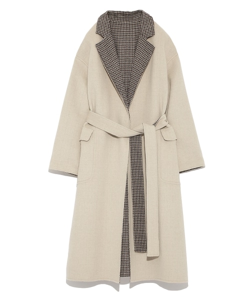 Mila Owen（ミラオーウェン）の「リバーシブル接結リバーコート