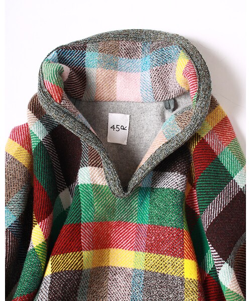 45R（フォーティファイブアール）の「HAPPY 14 ツイードPONCHO