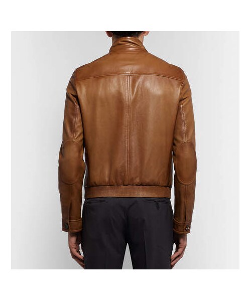 PRADA（プラダ）の「Prada Leather Café Racer Jacket（ライダース