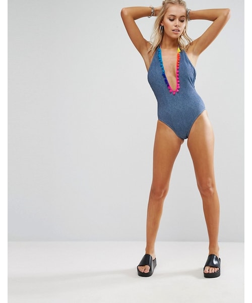 Jaded London（ジェイデッドロンドン）の「Jaded London Denim Pom