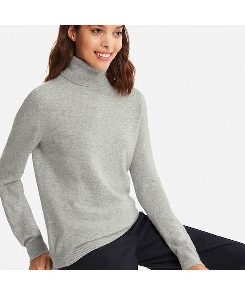 UNIQLO（ユニクロ）の「カシミヤタートルネックセーター（長袖