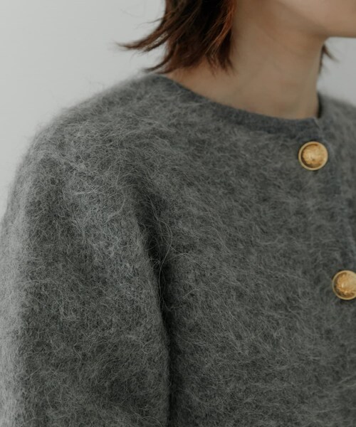 URBAN RESEARCH（アーバンリサーチ）の「アルパカシャギーGOLDボタン