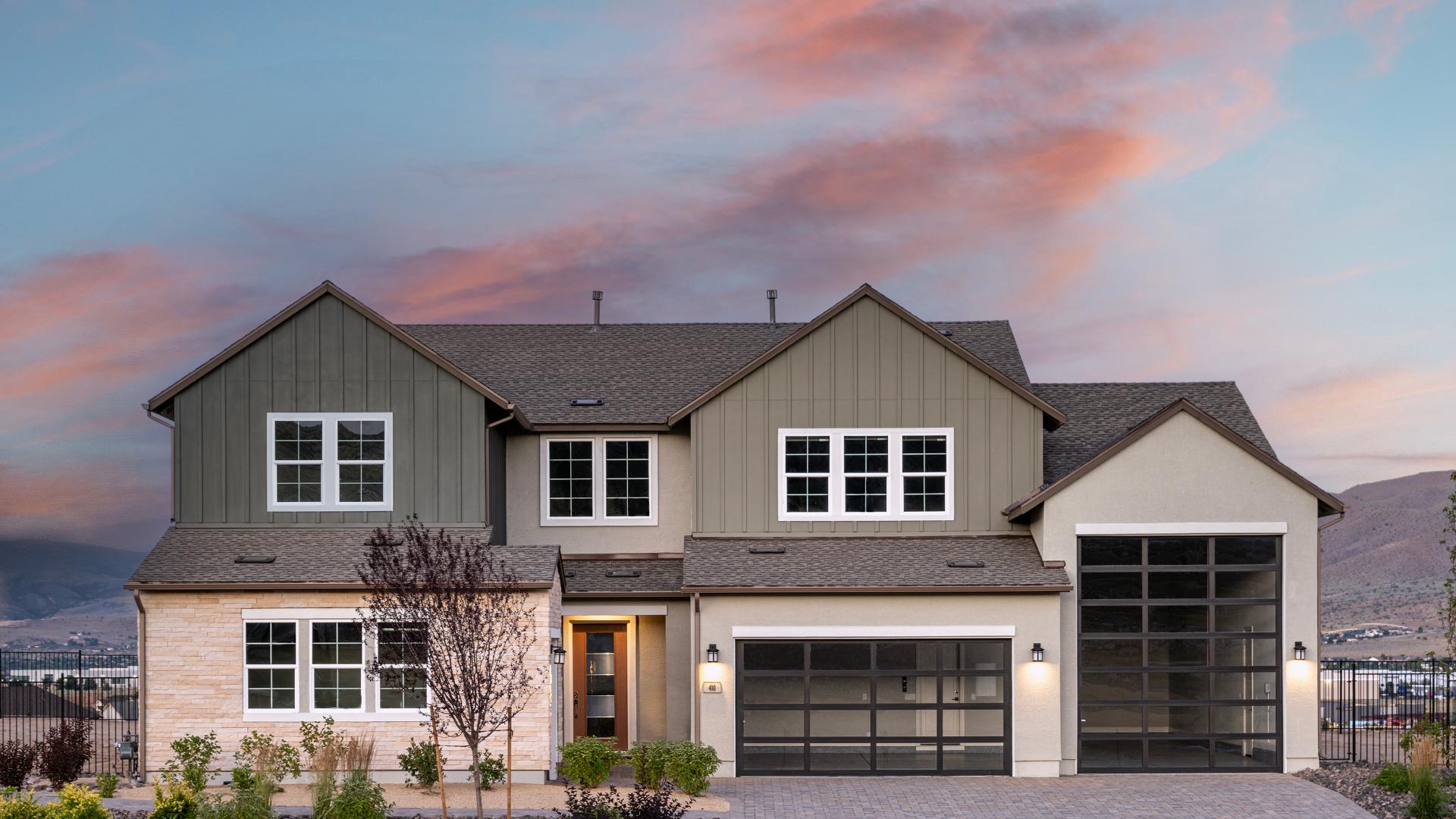 Snowhill Model Home Design in Magnolia at Harris Ranch by Toll
