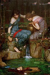 Nymphs finding the Head of Orpheus | Waterhouse | Painting