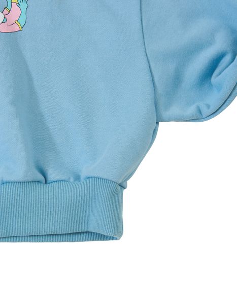 PプリントハーフZIPクロップドスウェット[商品：PN23AW-042-1