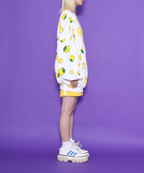 フード総柄スウェット(LEMON NINJIN EDAMAME)[商品：PN18SS-099-6R