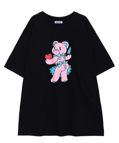 ベアプリントビッグTシャツ[商品：PN24SS-064] - PUNYUS Online Store