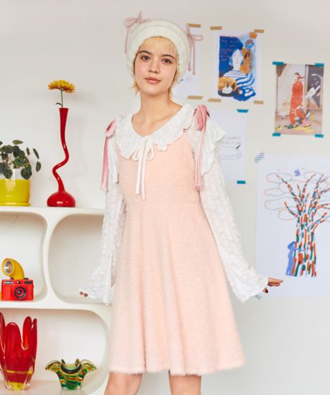 ショルダーリボンキャミワンピース[商品：PN25SS-008] - PUNYUS Online