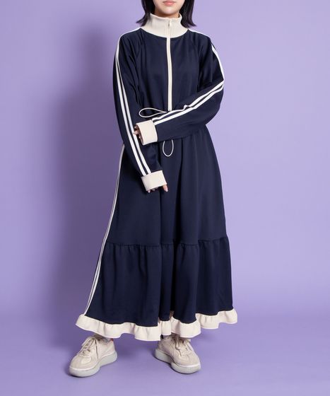 フリルジャージワンピース[商品：PN25AWR-024] - PUNYUS Online Store