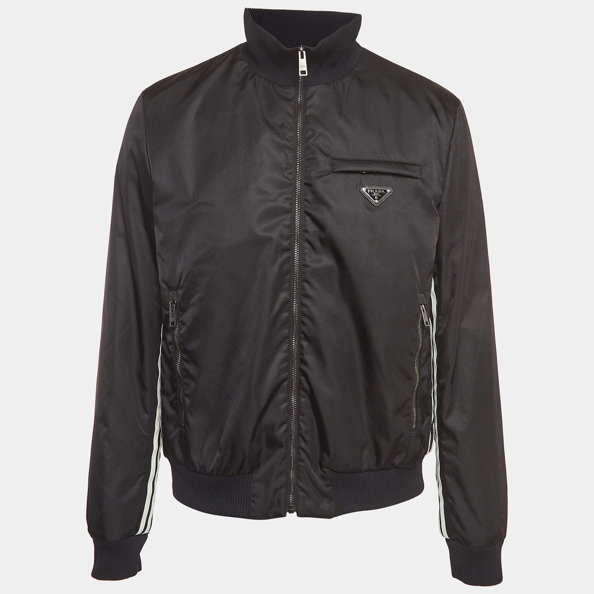 Prada X Adidas Black Re-Nylon Track Jacket XL Prada | TLC US