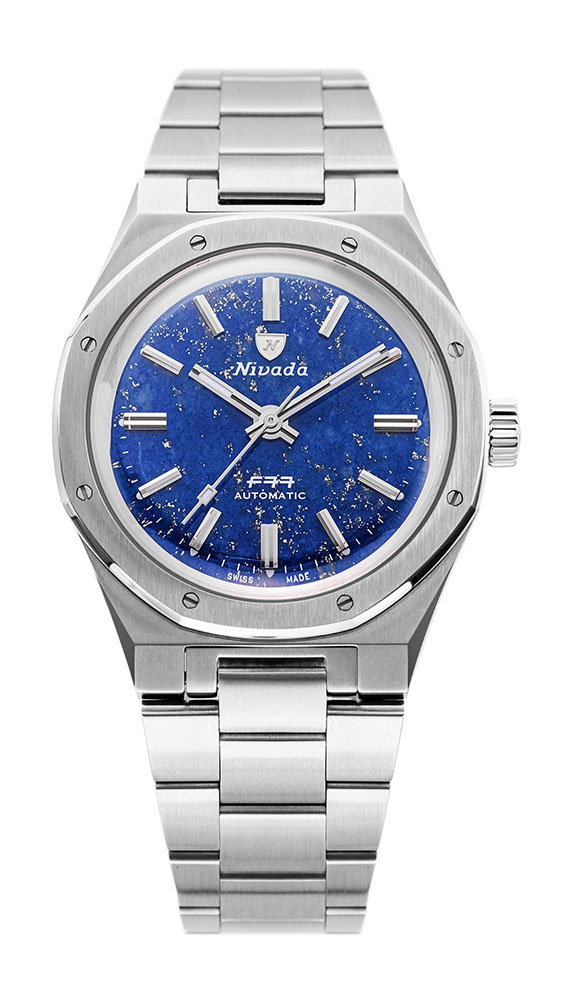 Nivada Grenchen F77 Stainless Steel Lapis Lazuli – The Watch Pages