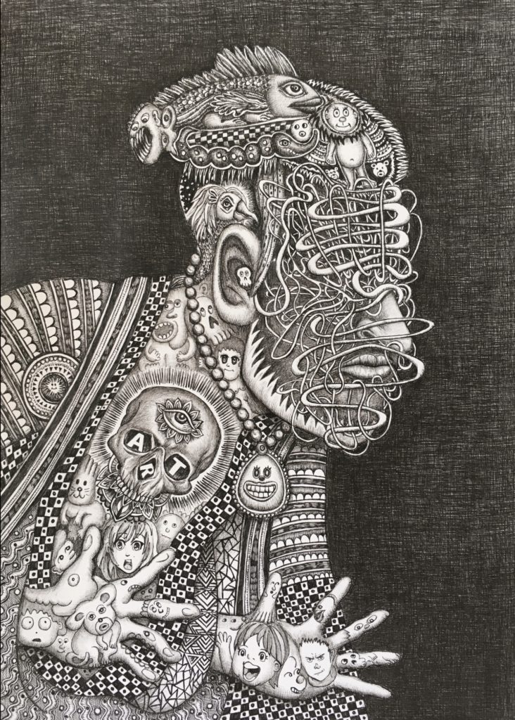 鈴木潤~芸術が脈打つ~生命を宿すボールペン画。 | TRiCERA ART CLiP