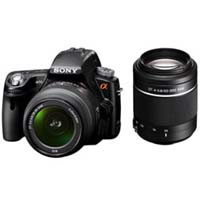 SONY ソニー α55 SLT-A55VY ダブルズームレンズキット (ブラック