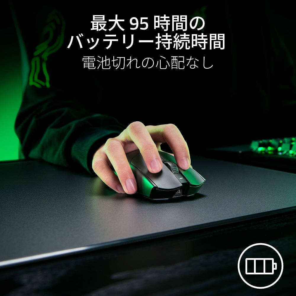 Razer レイザー Viper V3 Pro 有線/高速無線 54g 超軽量 ワイヤレス