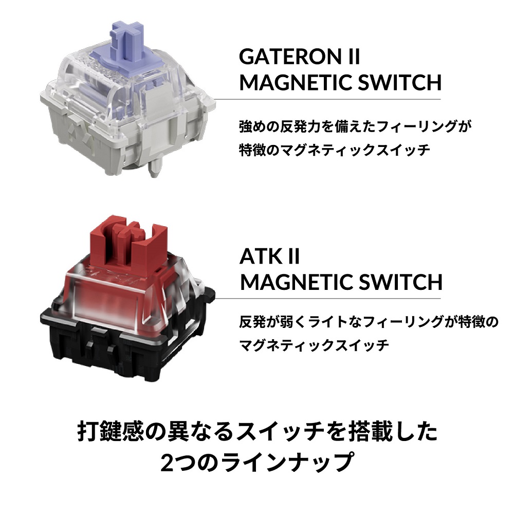 ATK ATK 75 (G版 ブラック) 75％ US配列 ゲーミングキーボード