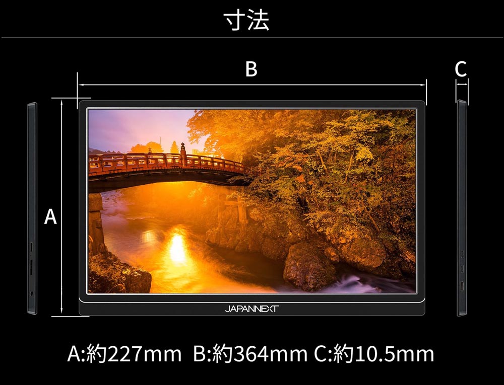 JAPANNEXT ジャパンネクスト JN-MD-IPS1564FHDR 15.6インチ フルHD