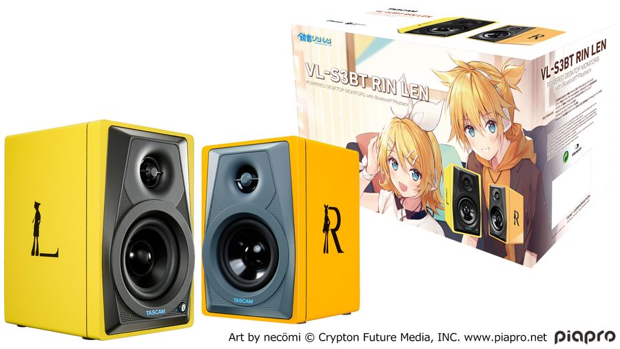 TASCAM VL-S3BT 鏡音リン・レンモデル 2ウェイパワードモニター